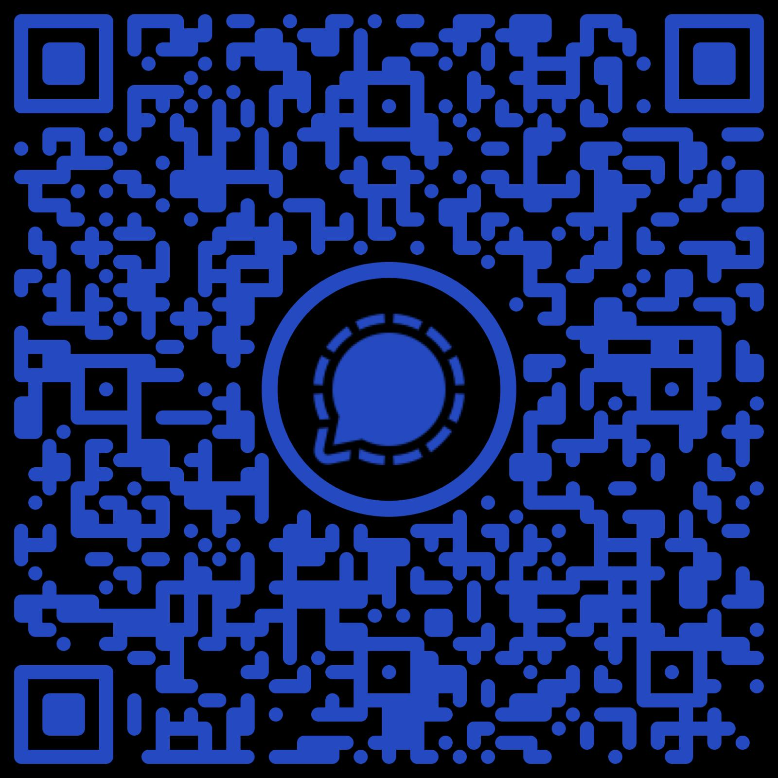 QR-code om het Signal-kanaal van Collectief Activisme Groningen te joinen